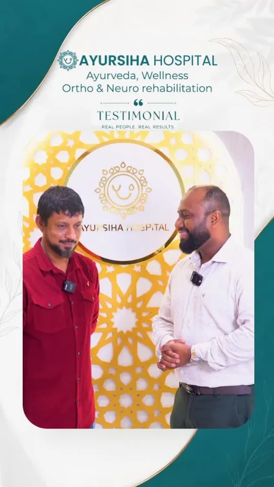 Yoosuf Shafeeu (Eupe) — Feedback after a personalised programme combining Ayurveda and rehabilitation at Ayursiha.